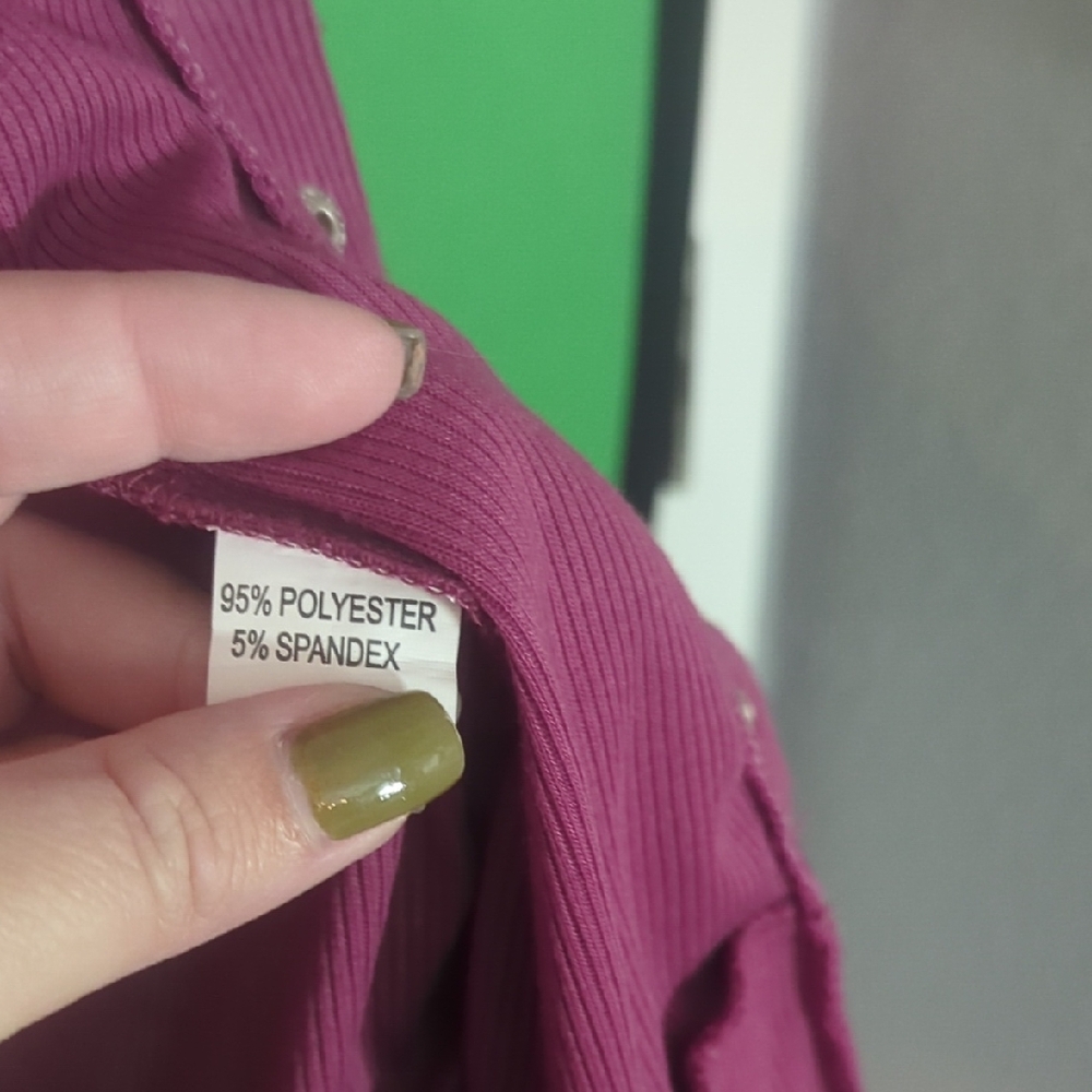 Source Unknown Magenta Open Front Cardigan - Picture 3 of 5
